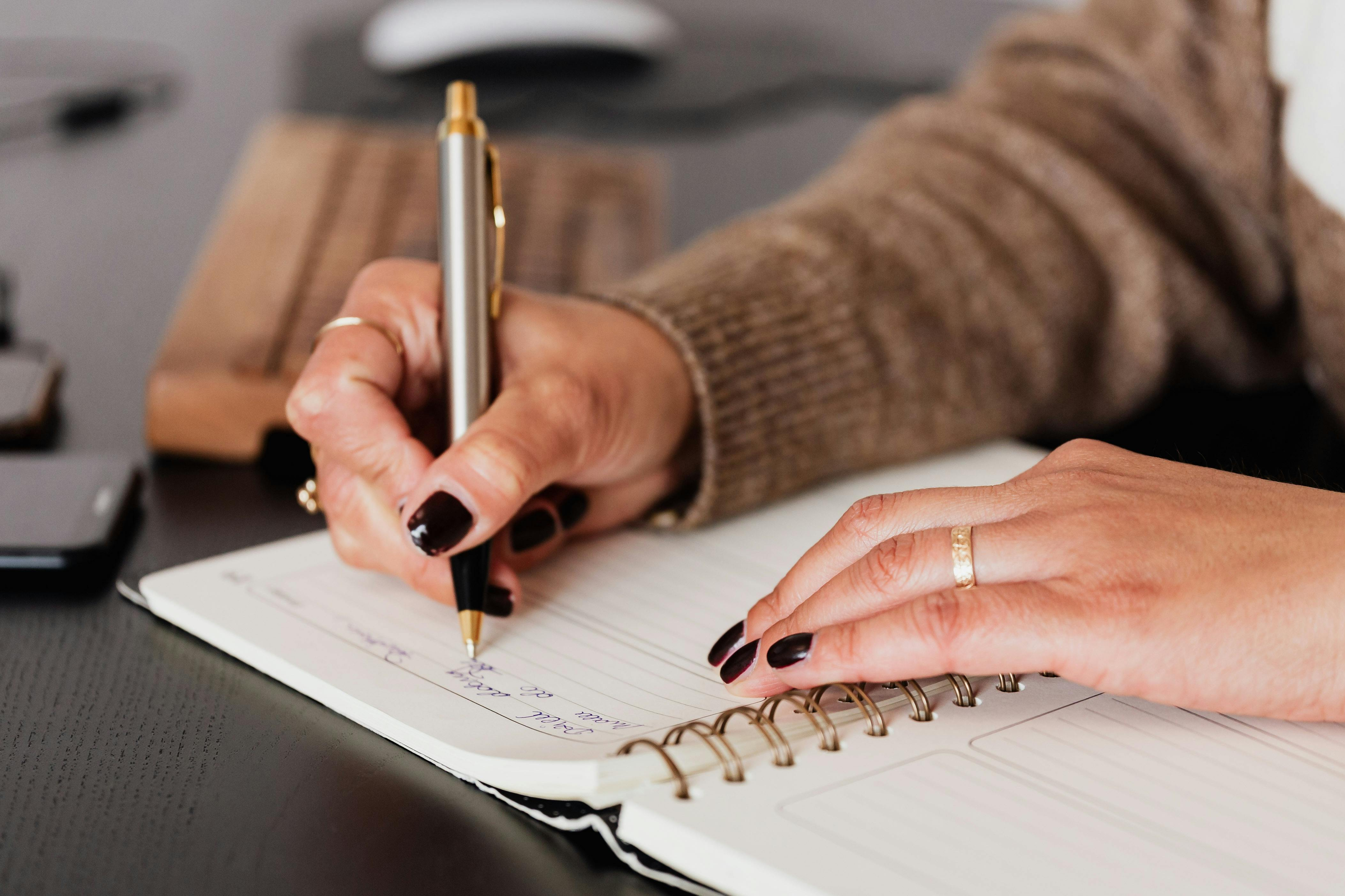 Student writing practice paper