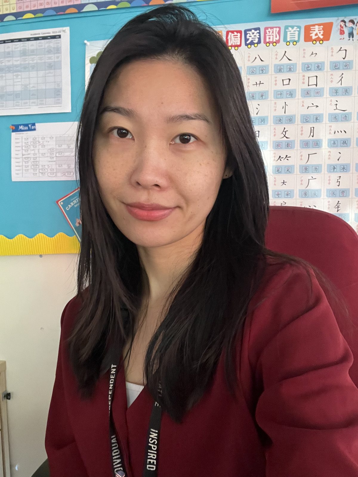 Jenny Yan teaching a Mandarin class
