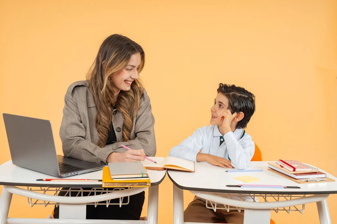 Teacher and student conversation